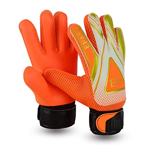 EFAH SPORTS Torwarthandschuhe für Kinder Jungen & Mädchen Fußballhandschuhe für Junioren mit extra Grip & Rutschfester Handfläche (Orange, Size 5 Suitable for 9 to 12 Years Old, Beidhändig) EFAH SPORTS Torwarthandschuhe für Kinder Jungen & Mädchen Fußballhandschuhe für Junioren mit extra Grip & Rutschfester Handfläche (Orange, Size 5 Suitable for 9 to 12 Years Old, Beidhändig) von EFAH SPORTS