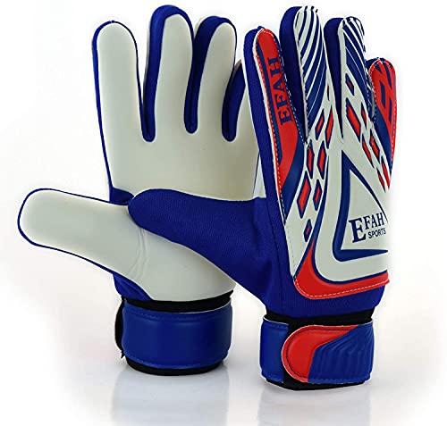 EFAH SPORTS Torwarthandschuhe für Kinder Jungen & Mädchen Fußballhandschuhe für Junioren mit extra Grip & Rutschfester Handfläche (Blue/White, Size 4 Suitable for 6 to 9 Years Old, Beidhändig) EFAH SPORTS Torwarthandschuhe für Kinder Jungen & Mädchen Fußballhandschuhe für Junioren mit extra Grip & Rutschfester Handfläche (Blue/White, Size 4 Suitable for 6 to 9 Years Old, Beidhändig) von EFAH SPORTS
