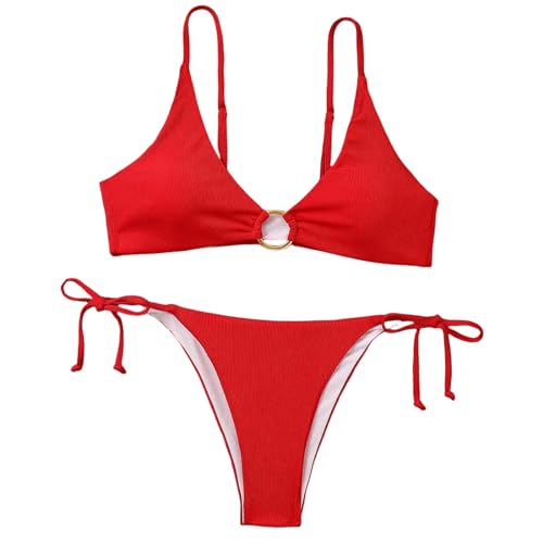 EFCQJZRZ Bikini Frauenbikini Bikini Bikini -Frauen -Bikini -Anzug Badeanzug Frauen Badeanzug-rot-l von EFCQJZRZ