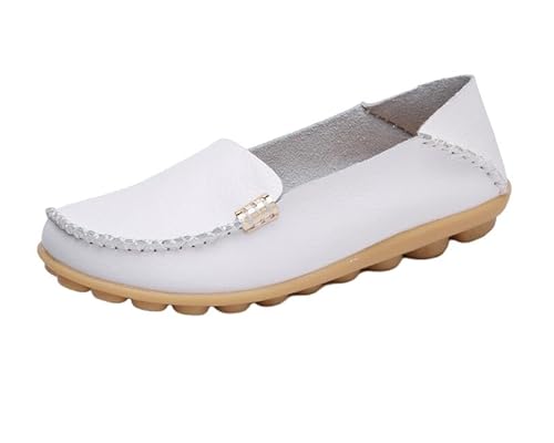 EFLALYHG Damen Flache Plateauschuhe aus Leder Atmungsaktive Slip-on-Mokassins Damen Bootsschuhe Ballerina Damen Freizeitschuhe,A6,36 EFLALYHG Damen Flache Plateauschuhe aus Leder Atmungsaktive Slip-on-Mokassins Damen Bootsschuhe Ballerina Damen Freizeitschuhe,A6,36 von EFLALYHG