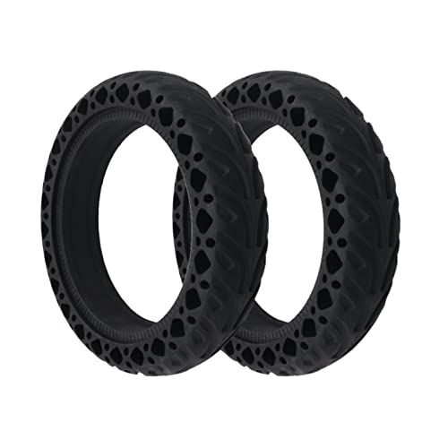 EGEWYVYBC Elektroroller Stoßdämpfer Stoßdämpfer-Reifenroller-Reifen-Roller-Gummi-Festreifen kompatibel for Xiaomi-kompatibel for Mijia Rollerzubehör(2 pcs Black) von EGEWYVYBC