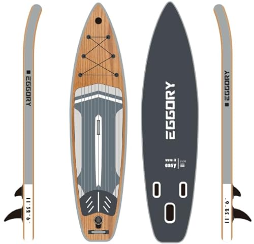 EGGORY Stand Up Paddling Board, Accessories, Stand Up Paddle Board with Dual Use Paddle and Kayak Seat, Stand-Up Paddling with Great Stability, Paddle for Stand-Up Paddling von EGGORY