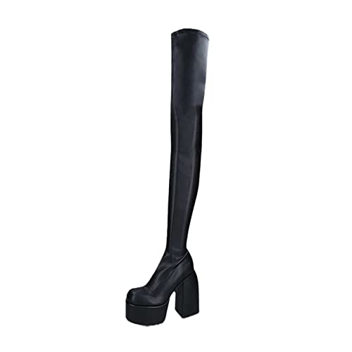 EGSDMNVSQ Damen Elegant High Boots Flach Reitstiefel Kniehohe Stiefel Winter Lange Hohe Stiefel Overknees Reißverschluss Schnürung Winterstiefel Langschaftstiefel Winterschuhe EGSDMNVSQ Damen Elegant High Boots Flach Reitstiefel Kniehohe Stiefel Winter Lange Hohe Stiefel Overknees Reißverschluss Schnürung Winterstiefel Langschaftstiefel Winterschuhe von EGSDMNVSQ