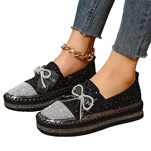 EGSDMNVSQ Damen Pailletten Slip On Sneaker Strass Glitzer Loafer Stilvolle Weiche Canvas Sneaker Plattform Turnschuhe Atmungsaktive Freizeitschuhe Mode Flache Wanderschuhe EGSDMNVSQ Damen Pailletten Slip On Sneaker Strass Glitzer Loafer Stilvolle Weiche Canvas Sneaker Plattform Turnschuhe Atmungsaktive Freizeitschuhe Mode Flache Wanderschuhe von EGSDMNVSQ