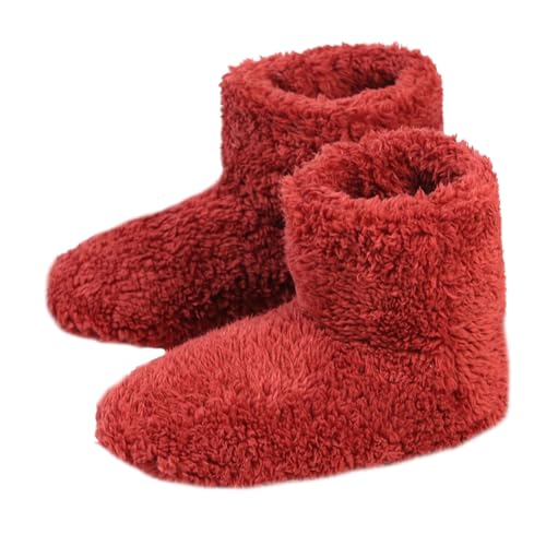 EGSDMNVSQ Schafwolle Hausschuhe Stiefel Damen Warme Stiefel Hausboots Homeboots Mit Puschel Hüttenschuh Plüsch Gefüttert rutschfest Slipper Winter Pantoffeln EGSDMNVSQ Schafwolle Hausschuhe Stiefel Damen Warme Stiefel Hausboots Homeboots Mit Puschel Hüttenschuh Plüsch Gefüttert rutschfest Slipper Winter Pantoffeln von EGSDMNVSQ