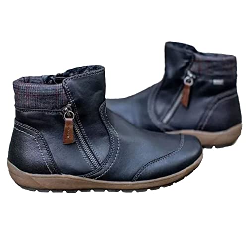 EGSDMNVSQ Thermostiefel Damen Winterschuhe Warme Gefütterte Winterstiefel Stiefel Boots Plateau Schuhe Winterschuhe Klassische Frauen Boots Winterboots Schneestiefel von EGSDMNVSQ