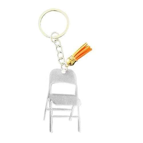 EHJRE 4X Klappstuhl Schlüsselanhänger, Acryl, Mini Rückenlehne, Kompakt und Stilvoll von EHJRE