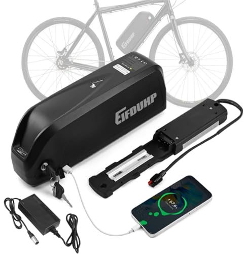 Ebike Batterie 48V 20AH, Hailong Ebike Akku mit USB-Port, Ladegerät, 5-Pin Grundplatte & A Grade-Zelle für 1500W-50W Elektrofahrrad Pedelec, Lithium-Ionen-Batterie Ebike Batterie 48V 20AH, Hailong Ebike Akku mit USB-Port, Ladegerät, 5-Pin Grundplatte & A Grade-Zelle für 1500W-50W Elektrofahrrad Pedelec, Lithium-Ionen-Batterie von EIFDUHP