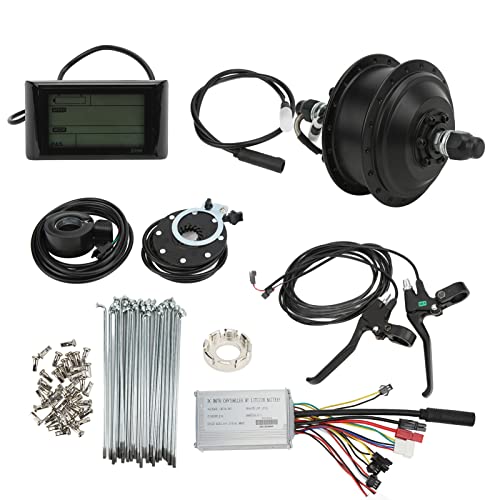 EIMSOAH Hinterradantriebs-Nabenmotor-Kit, Elektrisches Fahrrad-Nabenmotor-Kit, Geräuschloser Betrieb, 29–31,2 N.M, S900-LCD-Panel, 48 V, 250 W, Wasserdichter Anschluss für (Für von EIMSOAH