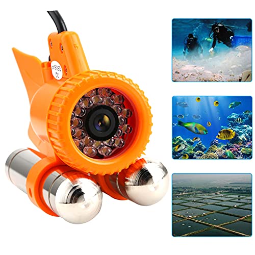 Unterwasser-Angelkamera, DC12V 24LED1000TVL HD-Unterwasserkamera, Farbvideo-Fischfinder Zum Tauchen, Eisfischen (50 Meter Kabel) (50 Meter lang) von EIMSOAH