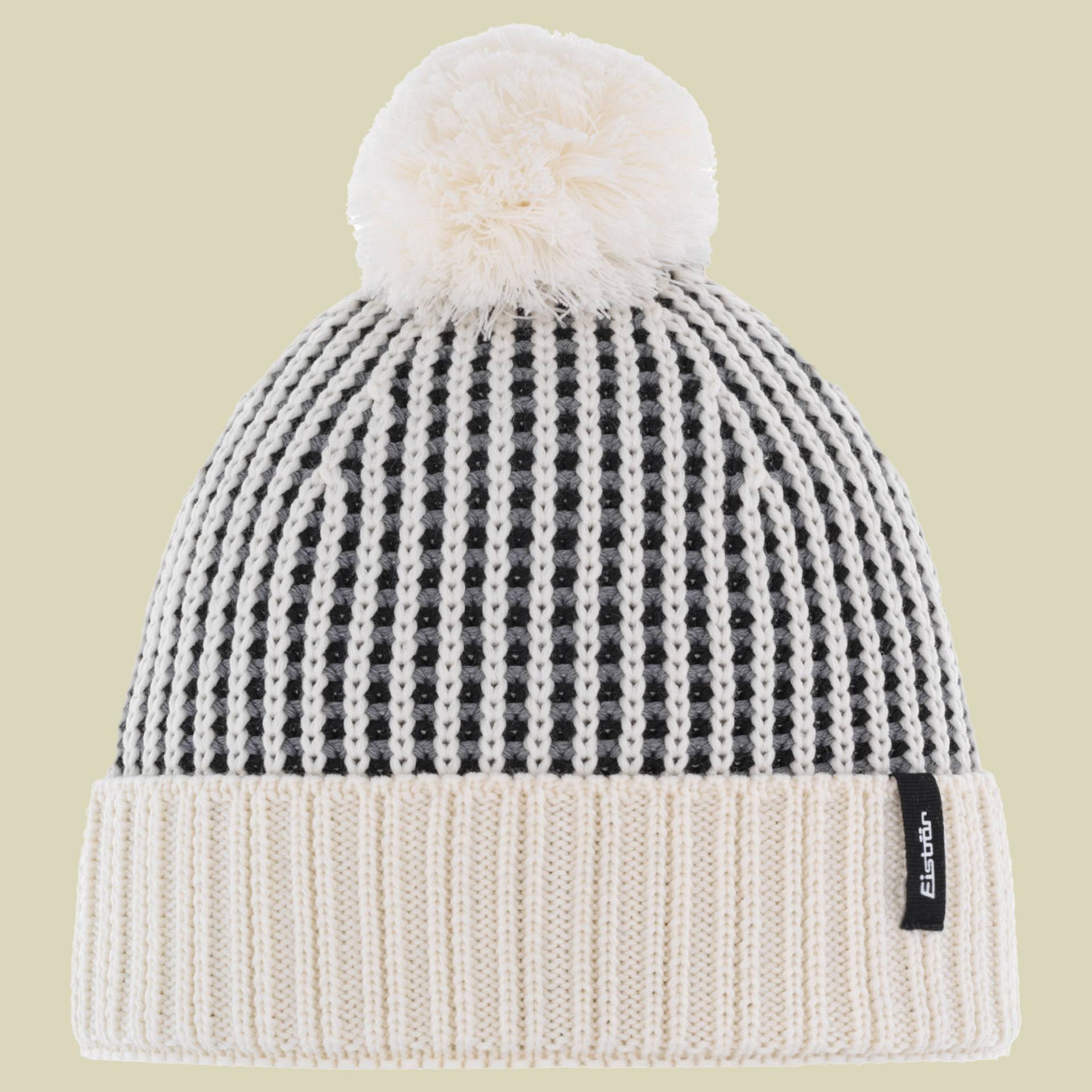 Flow OS Pompon RL one size weiß - milk-schwarz-grau/milk Flow OS Pompon RL one size weiß - milk-schwarz-grau/milk von EISBÄR