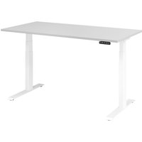 EISNHAUER® Complete Schreibtisch (Ausführung: 160 x 80 cm|Dekor: Grau|Gestellfarbe: Weiß) von EISNHAUER