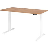 EISNHAUER® Complete Schreibtisch (Ausführung: 160 x 80 cm|Dekor: Nussbaum|Gestellfarbe: Weiß) von EISNHAUER