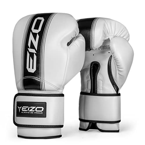 Eizo Supreme Boxhandschuhe mit Klettverschluss, professionelles Boxen und Kickboxen, hochwertige Mikrofaser, MMA-Handschuhe, Sparring, hohe Stoßdämpfung, komfortabel und langlebig von EIZO