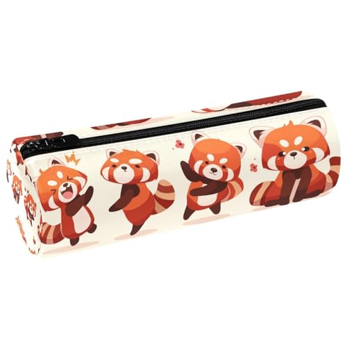 EJFICAHG Stiftetasche Rotes Panda-Tier-Set Federmäppchen Schreibwarenetui Stifteetui Kosmetiktasche Kosmetiktasche Kosmetiktasche von EJFICAHG