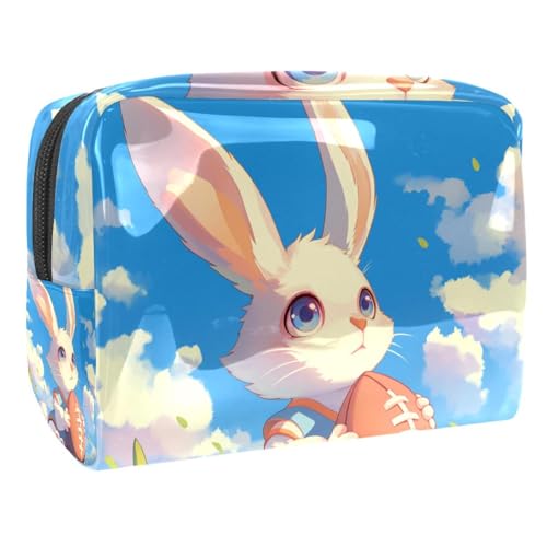 Kosmetiktaschen Für Frauen Cute Chipmunks Couple Schminkkoffer Reisetasche Kosmetiktasche Organizer 18.5x7.5x13cm von EJFICAHG