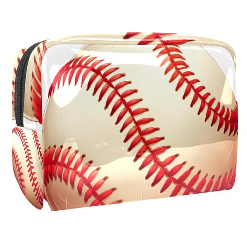 Kosmetiktaschen Für Frauen Sport Baseball Schminkkoffer Reisetasche Kosmetiktasche Organizer 18.5x7.5x13cm von EJFICAHG