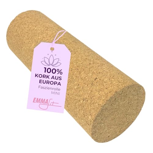 EMMAfit Kork Faszienrolle I 15 x 5,5cm I rutschsichere Korkrolle für Triggerpunkte & Verspannungen I kleine Faszienrolle aus Naturkork I hygienisch & umweltfreundlich I langlebige Faszien-Massagerolle EMMAfit Kork Faszienrolle I 15 x 5,5cm I rutschsichere Korkrolle für Triggerpunkte & Verspannungen I kleine Faszienrolle aus Naturkork I hygienisch & umweltfreundlich I langlebige Faszien-Massagerolle von EKB-Kork