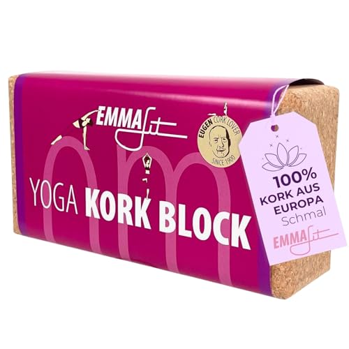 EMMAfit Kork Yoga Block Klassik I 227 x 120 x 65mm I hochwertiger Yogablock aus Kork für Yoga-Übungen I hygienisch & umweltfreundlich I nachhaltiger & langlebiger Yoga Korkblock für bewusstes Yoga EMMAfit Kork Yoga Block Klassik I 227 x 120 x 65mm I hochwertiger Yogablock aus Kork für Yoga-Übungen I hygienisch & umweltfreundlich I nachhaltiger & langlebiger Yoga Korkblock für bewusstes Yoga von EKB-Kork