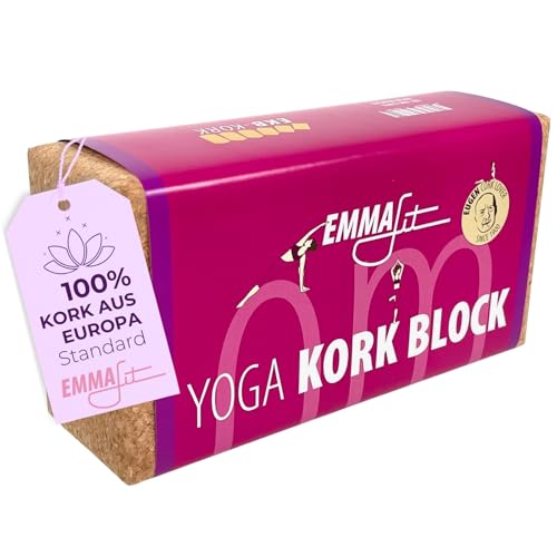 EMMAfit Kork Yoga Block Klassik I 227 x 120 x 75mm I hochwertiger Yogablock aus Kork für Yoga-Übungen I hygienisch & umweltfreundlich I nachhaltiger & langlebiger Yoga Korkblock für bewusstes Yoga EMMAfit Kork Yoga Block Klassik I 227 x 120 x 75mm I hochwertiger Yogablock aus Kork für Yoga-Übungen I hygienisch & umweltfreundlich I nachhaltiger & langlebiger Yoga Korkblock für bewusstes Yoga von EKB-Kork