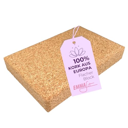 EMMAfit Kork Yoga Block flach I 305 x 205 x 50mm I hochwertige Schulterstandplatte aus Kork für Yoga-Übungen I hygienisch & umweltfreundlich I nachhaltiger & langlebiger Korkblock für bewusstes Yoga EMMAfit Kork Yoga Block flach I 305 x 205 x 50mm I hochwertige Schulterstandplatte aus Kork für Yoga-Übungen I hygienisch & umweltfreundlich I nachhaltiger & langlebiger Korkblock für bewusstes Yoga von EKB-Kork