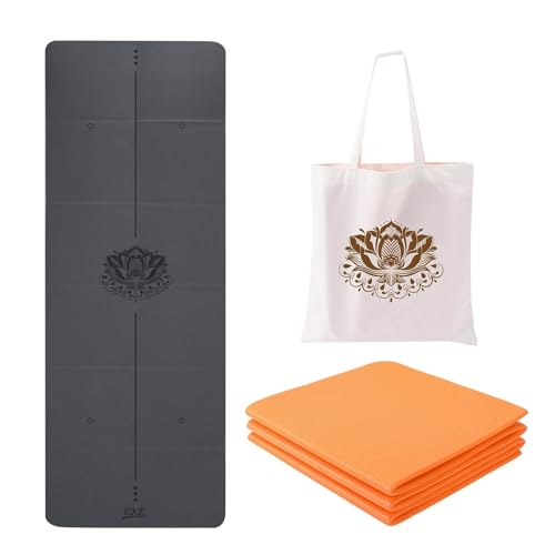 EKE Faltbare PU+TPE Yogamatte 5 mm Dicke, Standardgröße, Faltbar, Leicht und Tragbar, Ideal für Yoga, Pilates, Fitness, Sport, Training, inklusive Canvas-Tragetasche Geschenk EKE Faltbare PU+TPE Yogamatte 5 mm Dicke, Standardgröße, Faltbar, Leicht und Tragbar, Ideal für Yoga, Pilates, Fitness, Sport, Training, inklusive Canvas-Tragetasche Geschenk von EKE