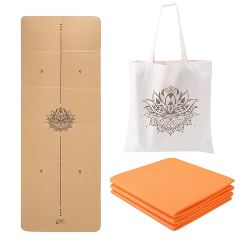 EKE Kork-Falt-Yogamatte, 5 mm Dicke, Standardgröße, Faltbar, Leicht und Tragbar, Ideal für Yoga, Pilates, Fitness, Sport, Training, inklusive Canvas-Tragetasche Geschenk… EKE Kork-Falt-Yogamatte, 5 mm Dicke, Standardgröße, Faltbar, Leicht und Tragbar, Ideal für Yoga, Pilates, Fitness, Sport, Training, inklusive Canvas-Tragetasche Geschenk… von EKE
