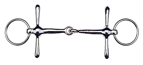 Schenkeltrense, Stahl vernickelt Breite 8,5 cm, Stärke 14 mm, Seitenteile 45 mm, massiv Schenkeltrense, Stahl vernickelt Breite 8,5 cm, Stärke 14 mm, Seitenteile 45 mm, massiv von EKKIA
