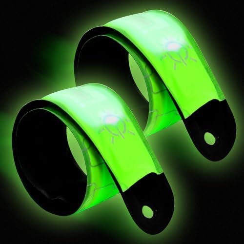 EKKONG LED Armband,2 Stück Reflektorband Joggen Leuchtarmband,Leuchtarmband Kinder,Reflektorband Nacht Sicherheits Licht für Joggen Laufen Running EKKONG LED Armband,2 Stück Reflektorband Joggen Leuchtarmband,Leuchtarmband Kinder,Reflektorband Nacht Sicherheits Licht für Joggen Laufen Running von EKKONG