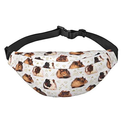 Meerschweinchen Bauchtasche für Männer Frauen Gürteltasche Verstellbare Hüfttasche für Reisen Gehen Laufen Bauchtaschen, Schwarz , Einheitsgröße Meerschweinchen Bauchtasche für Männer Frauen Gürteltasche Verstellbare Hüfttasche für Reisen Gehen Laufen Bauchtaschen, Schwarz , Einheitsgröße von EKYOSHCZ