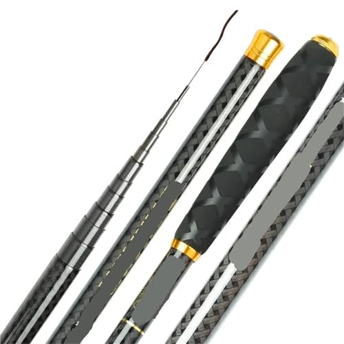 Stipprute Ultraleicht Harte Carbon Faser Hand Angelrute Teleskop 3,6 M 4,5 M 5,4 M 6,3 M 7,2 M Stream Pole Mini Reise Karpfen Tackl Teleskopangel(1.8 m) von EKalgretrA