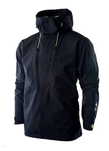 ELBRUS Herren Effin Light Jacket, Black/Acid Green, XL von ELBRUS