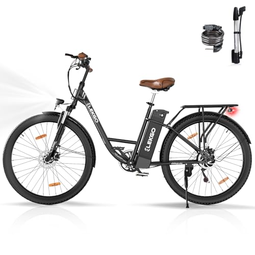 ELEKGO 28 Zoll E-Bike Elektrofahrrad mit E-Bike Damen/Herren, 7-Gang-Getriebe, 12Ah 36V Abnehmbarer Akku, City Bike mit Erwachsene Geschwindikeit bis 25km/h, maximal fortsetzung 35-90km von ELEKGO