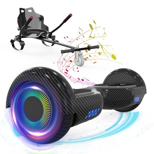 ELEKGO Hoverboards für Kinder, 6.5 Zoll Zweirad Selbstbalancierendes Hoverboards mit Go-Kart, mit LED-Leuchten, Bluetooth Lautsprecher für Jugendliche ELEKGO Hoverboards für Kinder, 6.5 Zoll Zweirad Selbstbalancierendes Hoverboards mit Go-Kart, mit LED-Leuchten, Bluetooth Lautsprecher für Jugendliche von ELEKGO