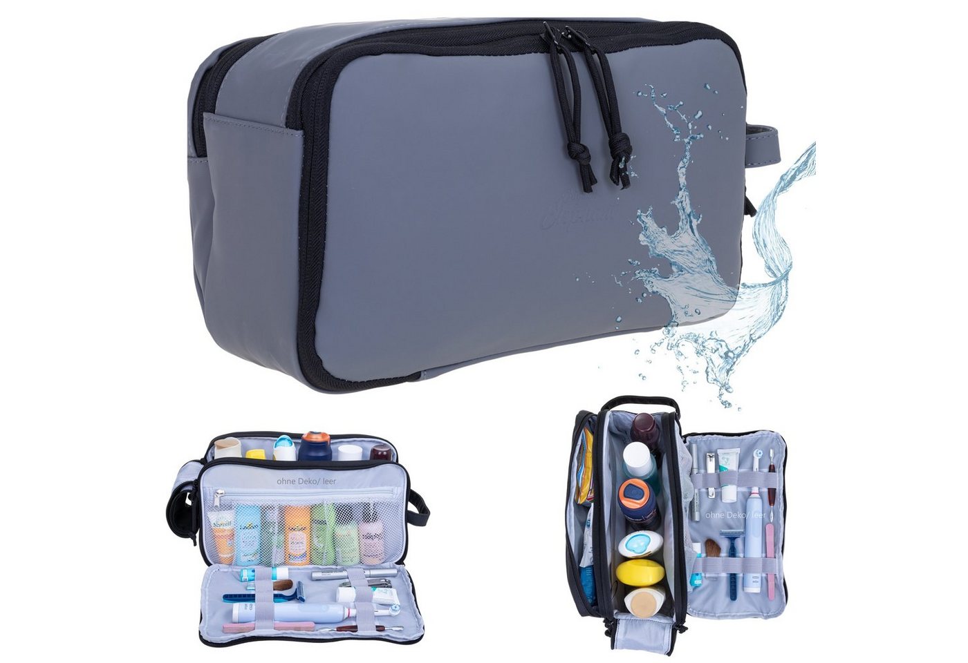ELEPHANT Kulturbeutel Travel Hydro Washbag Herren Damen Reise wasserabweisend aus Plane, Kulturtasche Kosmetiktasche Reise Tasche Sauna Sport ELEPHANT Kulturbeutel Travel Hydro Washbag Herren Damen Reise wasserabweisend aus Plane, Kulturtasche Kosmetiktasche Reise Tasche Sauna Sport von ELEPHANT