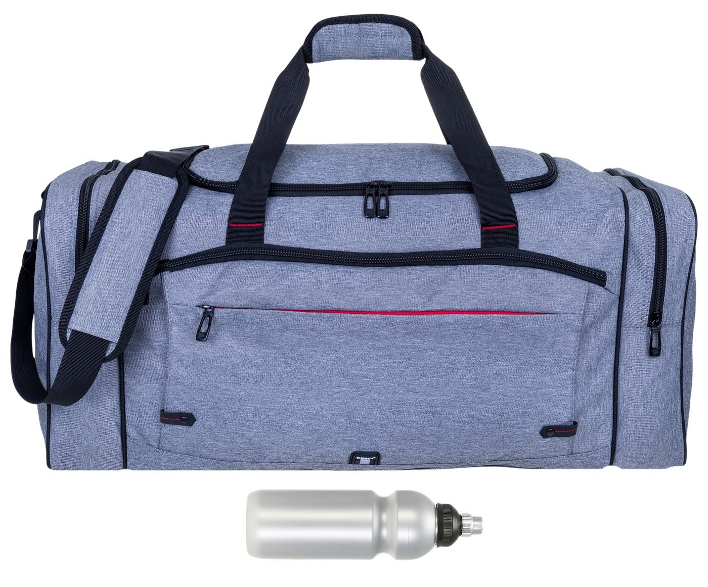 ELEPHANT Sporttasche Sporttasche Reisetasche Saunatasche Herren Damen Accent 69 cm XXL groß, Sport Reise Sauna Tasche + Flasche ELEPHANT Sporttasche Sporttasche Reisetasche Saunatasche Herren Damen Accent 69 cm XXL groß, Sport Reise Sauna Tasche + Flasche von ELEPHANT