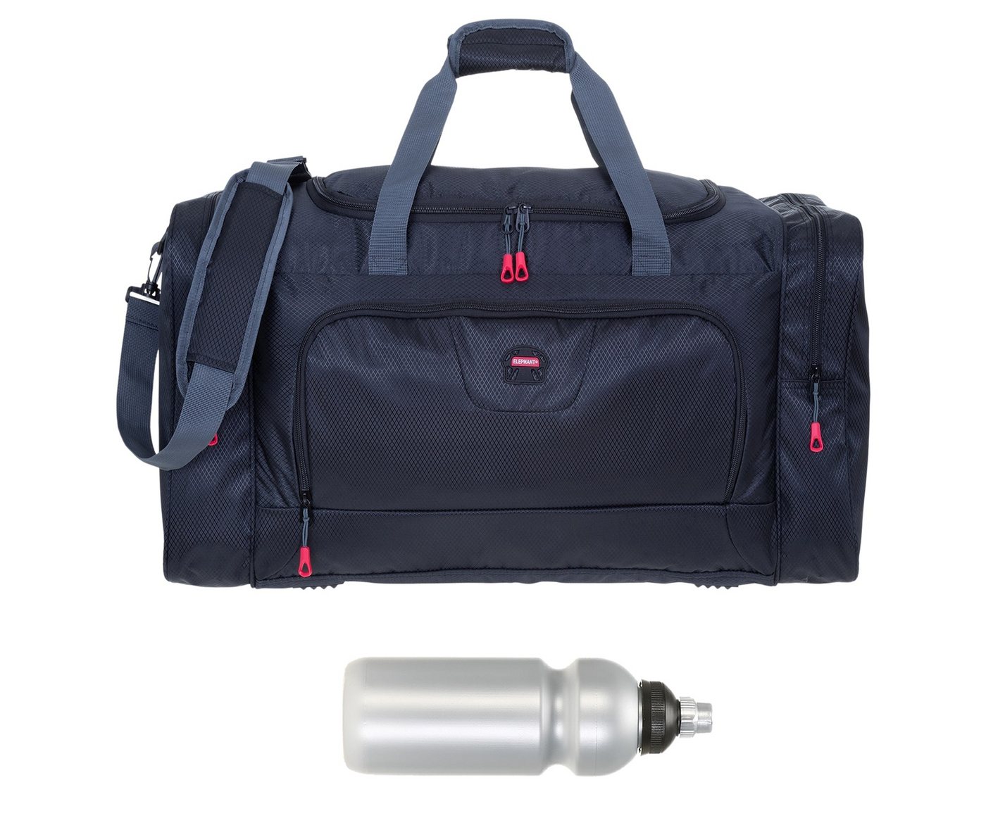 ELEPHANT Sporttasche groß Reisetasche Sport Tasche Trainer L 55 cm, 40 Liter Saunatasche Fußball Large Gym + Trinkflasche ELEPHANT Sporttasche groß Reisetasche Sport Tasche Trainer L 55 cm, 40 Liter Saunatasche Fußball Large Gym + Trinkflasche von ELEPHANT