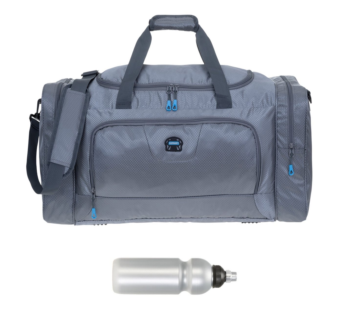 ELEPHANT Sporttasche groß Reisetasche Sport Tasche Trainer L 55 cm, 40 Liter Saunatasche Fußball Large Gym + Trinkflasche ELEPHANT Sporttasche groß Reisetasche Sport Tasche Trainer L 55 cm, 40 Liter Saunatasche Fußball Large Gym + Trinkflasche von ELEPHANT