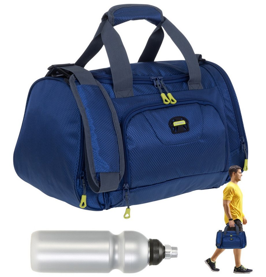 ELEPHANT Sporttasche klein Sport Tasche Reisetasche Trainer S-M 42 cm, 18 Liter Gym Fitness Bag Freizeittasche + Trinkflasche ELEPHANT Sporttasche klein Sport Tasche Reisetasche Trainer S-M 42 cm, 18 Liter Gym Fitness Bag Freizeittasche + Trinkflasche von ELEPHANT
