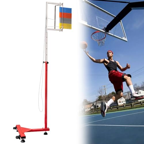ELIKBH Vertikaler Sprungtrainer, Geschwindigkeits-Agility-Trainingstester, 4,5-Fuß-Sprungbewertungstool für Fitnessstudio, Volleyball, Fußball (Color : 5.5-10.4ft) von ELIKBH