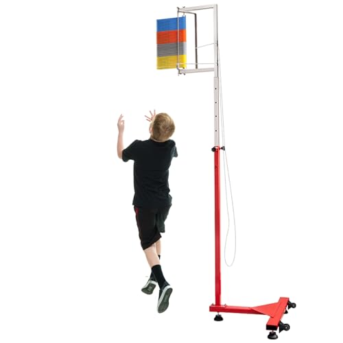 Vertikaler Sprungtester, Sporttraining, Sprungtest, Stangenwerkzeug, vertikaler Sprungtester mit stabiler Basis für den Außenbereich (Color : 5.5-10.4ft) von ELIKBH