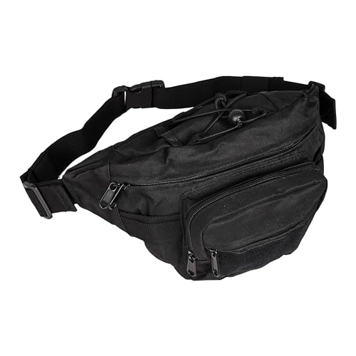 ELITEX TRAINING Fanny Pack Kleiner taktischer Rucksack für Taille oder Brust, anpassbar für Klettverschlüsse, widerstandsfähiges 1000D Oxford (Schwarz) von ELITEX TRAINING