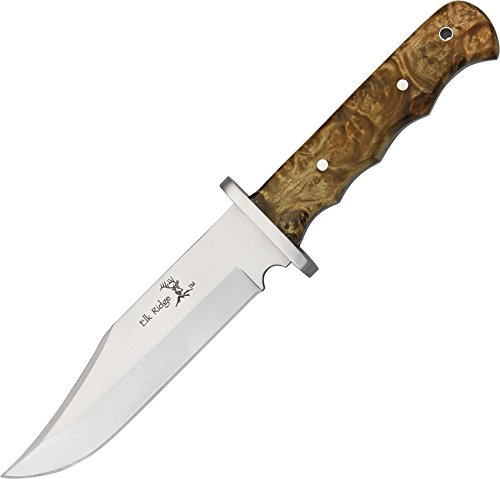 Elk Ridge Erwachsene ER-101 Messer, Burl HolzGriff, M von ELK RIDGE