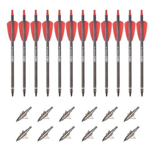 ELONG OUTDOOR 12 Stück Carbon 7,5" Armbrust Bolzen 125 Korn Pfeilspitze Jagdspitze für Adder Cobra System für Zielbogenschießen Schießen ELONG OUTDOOR 12 Stück Carbon 7,5" Armbrust Bolzen 125 Korn Pfeilspitze Jagdspitze für Adder Cobra System für Zielbogenschießen Schießen von ELONG OUTDOOR