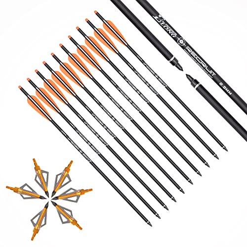 ELONG OUTDOOR 12 Stück Carbon Armbrustbolzen 20 Zoll Armbrustpfeile und 6 Stück Armbrust 3-Blatt 100 Grain Jagdspitzen kit,Armbrust Carbonpfeile für Jagd und Zielbogenschießen Schießen ELONG OUTDOOR 12 Stück Carbon Armbrustbolzen 20 Zoll Armbrustpfeile und 6 Stück Armbrust 3-Blatt 100 Grain Jagdspitzen kit,Armbrust Carbonpfeile für Jagd und Zielbogenschießen Schießen von ELONG OUTDOOR