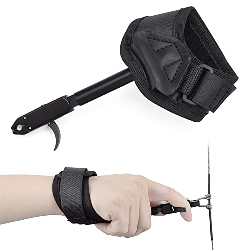 Elong Archery Compound Bow Release – Verstellbarer schwarzer Handschlaufe Trigger Caliper Right Left Hand von ELONG OUTDOOR