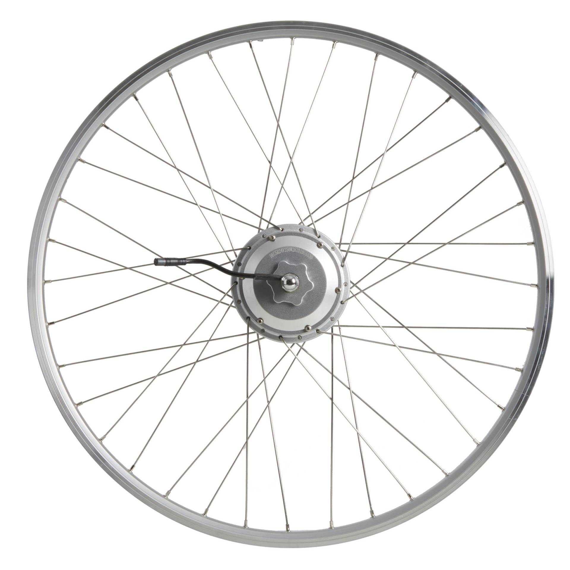 Laufrad Hinterrad 28 Zoll E-Bike Hohlkammerfelge 24 Volt silber Laufrad Hinterrad 28 Zoll E-Bike Hohlkammerfelge 24 Volt silber von ELOPS