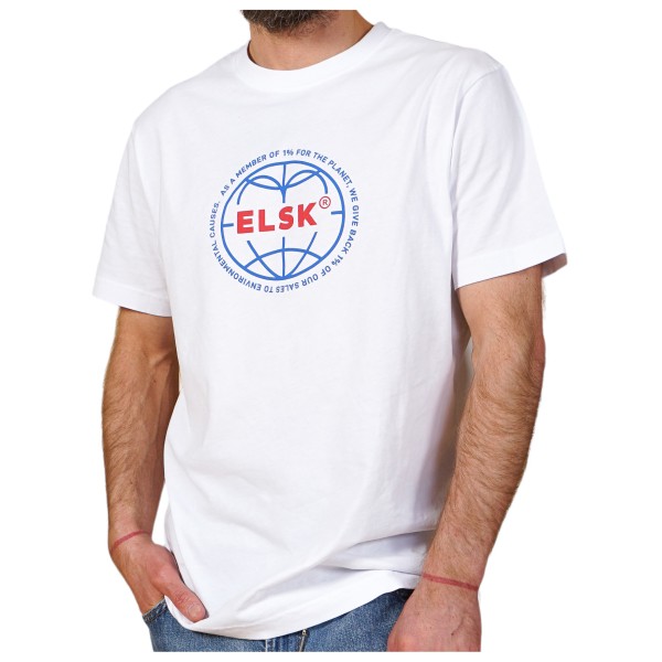 ELSK - Statement Globe - T-Shirt Gr M weiß von ELSK