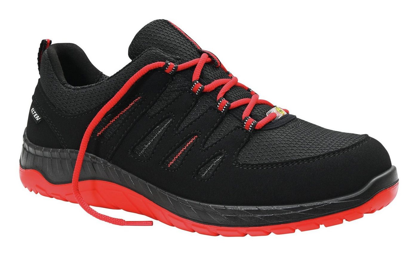 ELTEN Sicherheitsschuh Halbschuh MADDOX blackred Low, ESD, S3, Größe 47 von ELTEN