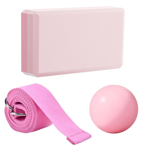 ELUBLU 2 StüCk Yoga Block,Hochdichter Eva Schaum Yogablock,Rosa Yoga Set,Mit Aufblasbarer Pumpe Pilates Ball,Rutschfester Gymnastikball Klein ELUBLU 2 StüCk Yoga Block,Hochdichter Eva Schaum Yogablock,Rosa Yoga Set,Mit Aufblasbarer Pumpe Pilates Ball,Rutschfester Gymnastikball Klein von ELUBLU